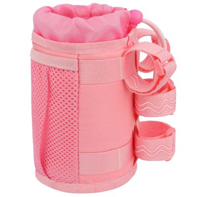 Bike Cup Holder, Water Bottle Holder Handlebar for Bike with Mesh Pockets, Universal Fabric Bicycle Water Bottle Drink Cup Cage for Cruiser Bikes, Scooter, Mountain MTB, Stroller, Wheelchair, Boat