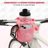 Bike Cup Holder, Water Bottle Holder Handlebar for Bike with Mesh Pockets, Universal Fabric Bicycle Water Bottle Drink Cup Cage for Cruiser Bikes, Scooter, Mountain MTB, Stroller, Wheelchair, Boat view 2