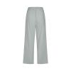 Petite Pants for Women, Today Clearance,Capri Pants for Women Casual 2024 Summer Drawstring Elastic High Waist Linen Pants Straight Wide Leg Lounge Capris5-Mint GreenLarge view 3