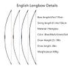 67 Inch Archery Traditional Longbow 25-120lbs Recurve Bow Hunting English Longbow for Right Hand Left Hand Adult Outdoor Sports (Green, 125 Lbs) view 2