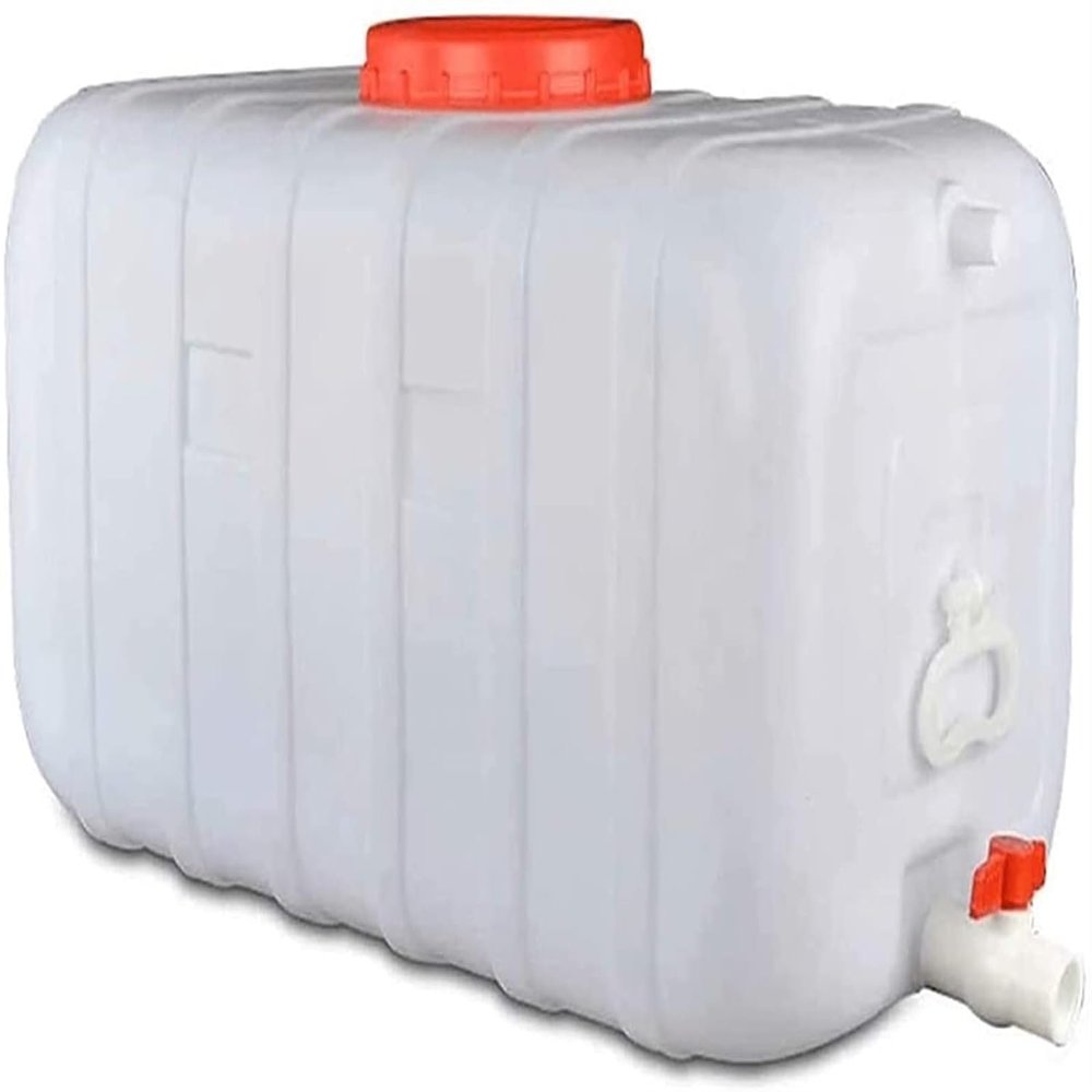 SDdPulse Water Tank 25L/50L/100L/150L/200L Plastic Water Tank, Used for Outdoor Camping, Household Portable Water Tank, Outdoor Hiking Hurricane Emergency Water Tank (100L)