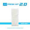 Jointlax Lacrosse 2.0 Semi-Soft Complete Kit Lacrosse Mesh and Strings - White view 2
