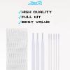 Jointlax Lacrosse 2.0 Semi-Soft Complete Kit Lacrosse Mesh and Strings - White view 4