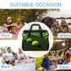 WYUSPGK Large Cooler Bag, Tennis Balls on Tennis Grass Court Print Cooler Bags,Beach Cooler Bag,Soft Cooler Bag for Picnic,Camping,& Beach Accessories view 4