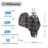 Single/Swivel Shackle/Becket/Fairlead Cleat Plain Bearing Block (72 Millimeter) view 2