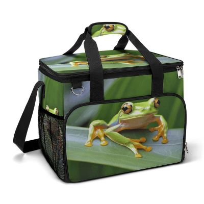 WYUSPGK Large Cooler Bag, Lovely Tree Frog Print Cooler Bags,Beach Cooler Bag,Soft Cooler Bag for Picnic,Camping,& Beach Accessories