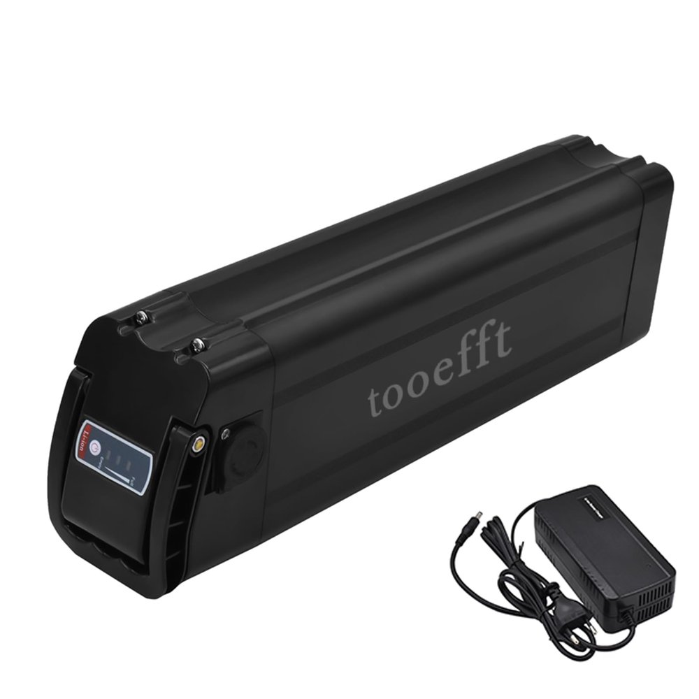 tooefft 48V 13Ah 15Ah 20Ah Silverfish Rechargeable Batteries Lithium Ion Batteries Fits for Ridstar-G20 Wallke H2 Ebike (L385mm 48V 15Ah)
