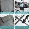Camping Chair Folding Chair Adjustable Backrest Ottoman Camping Recliner Picnic Beach Chair with Footrest Fishing Chair view 4