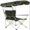 Camping Chair Folding Rocking Chair with Awning, Portable Zero Gravity Recliner for Lawn Camping Chair view 1