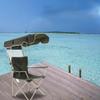 Camping Chair Folding Rocking Chair with Awning, Portable Zero Gravity Recliner for Lawn Camping Chair view 2