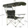Camping Chair Folding Rocking Chair with Awning, Portable Zero Gravity Recliner for Lawn Camping Chair view 3