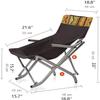 Camping Chair Ultra-Light Multifunctional Aluminium Beach Chair Folding Chair Fishing Chair view 3