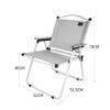 Folding Chair Camping Portable Folding Deck Chair Fishing Chair Small Stool Camping Equipment(Color:Black) view 2