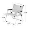 Folding Chair Camping Portable Folding Deck Chair Fishing Chair Small Stool Camping Equipment(Color:Black) view 2