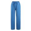 ABOUTYES Linen Pants Women Summer 2024 Casual Drawstring Elastic Waist Cotton Long Wide Leg Pant Lounge Trousers with Pockets view 4