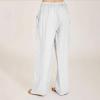 ABOUTYES Linen Pants Women Summer 2024 Casual Drawstring Elastic Waist Cotton Long Wide Leg Pant Lounge Trousers with Pockets view 3
