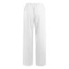 ABOUTYES Linen Pants Women Summer 2024 Casual Drawstring Elastic Waist Cotton Long Wide Leg Pant Lounge Trousers with Pockets view 4