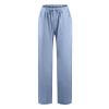 ABOUTYES Linen Pants Women Summer 2024 Casual Drawstring Elastic Waist Cotton Long Wide Leg Pant Lounge Trousers with Pockets view 4
