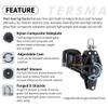 Single/Swivel Shackle/Becket/Angle Fairlead Cleat Plain Bearing Block (35 Millimeter) view 3