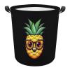 Cartoon Pineapple Laundry Hamper with Handles Collapsible Storage Basket Laundry Basket Large Size view 1