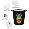 Cartoon Pineapple Laundry Hamper with Handles Collapsible Storage Basket Laundry Basket Large Size view 4
