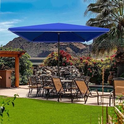 Fishing Umbrella, Sun Protection Windproof Sunscreen Ventilation Umbrellas, 360 Rotation, Waterproof Rain Umbrella, with Tilt, Patio, Beach Lawn & Garden, Outdoor Sun Shade (Blue 3 * 3m)