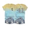 NineFit Basics Your 41 is Coming Print V-Neck T-Shirt Women's 41 is Coming DonT Give Up Shirt Bible Verse Shirt Bible Tee Religious Funny Shirt, Small, Lake view 1