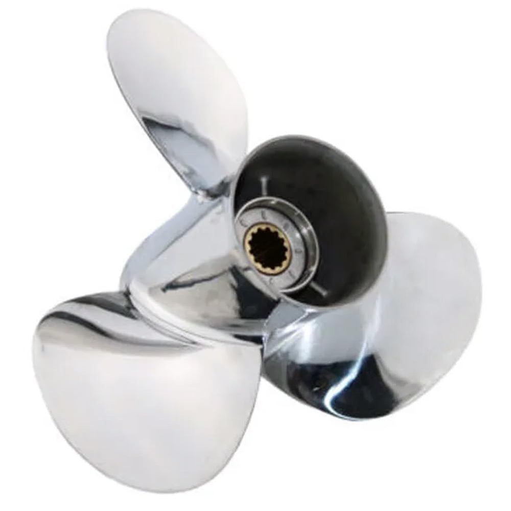 AQUAMAN 11 3/8x14 Boat Propeller for Yamaha Outboard Engines T25HP F30HP 40HP 48HP 50HP 55HP 60HP,13 Spline Tooth,Stainless