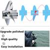 AQUAMAN 11 3/8x14 Boat Propeller for Yamaha Outboard Engines T25HP F30HP 40HP 48HP 50HP 55HP 60HP,13 Spline Tooth,Stainless view 2