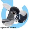 AQUAMAN 11 3/8x14 Boat Propeller for Yamaha Outboard Engines T25HP F30HP 40HP 48HP 50HP 55HP 60HP,13 Spline Tooth,Stainless view 3