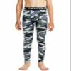 DEVOROPA Boys Leggings Quick Dry Youth Compression Pants Sports Tights Basketball Base Camo L view 1