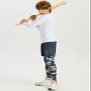 DEVOROPA Boys Leggings Quick Dry Youth Compression Pants Sports Tights Basketball Base Camo L view 3