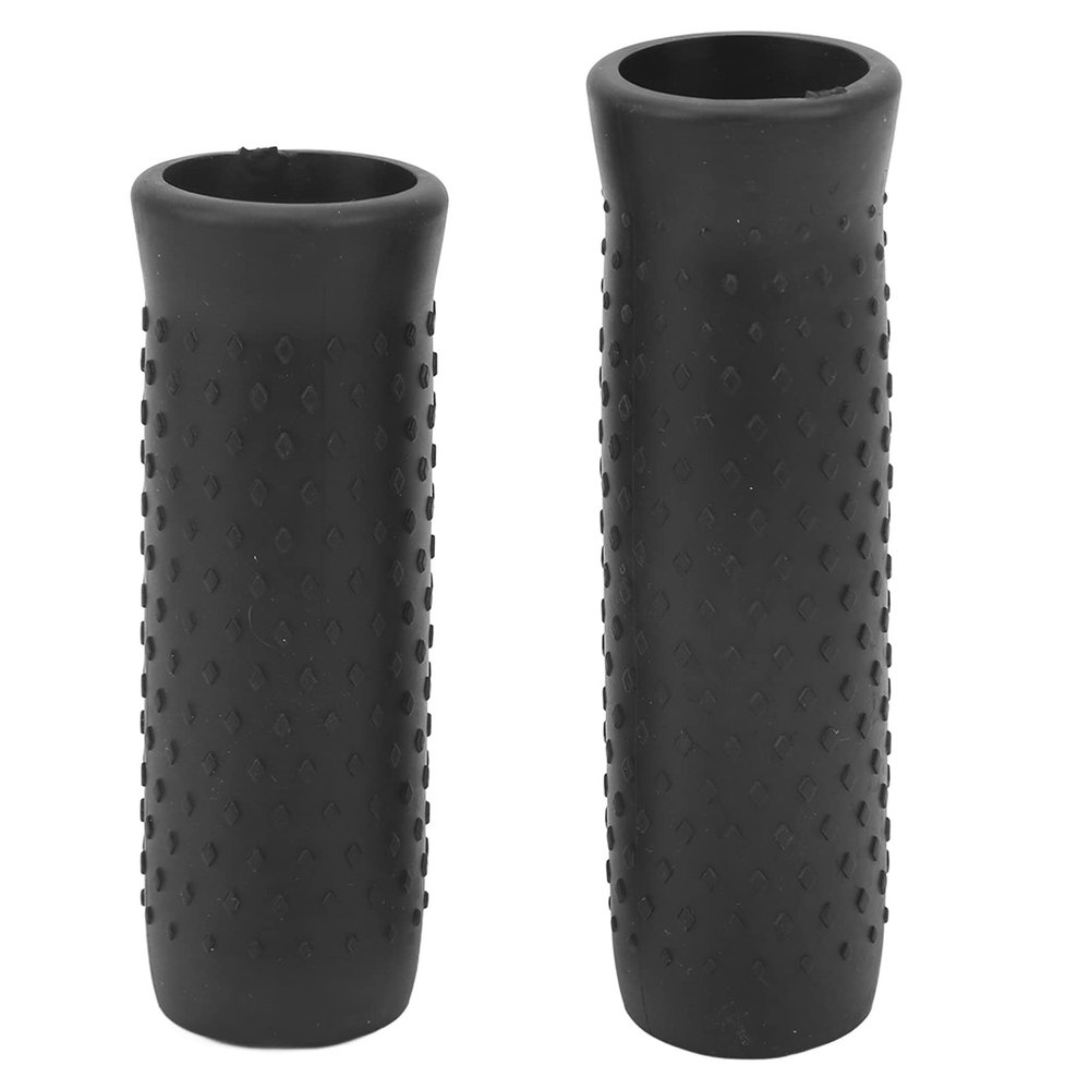 HERCHR Scooter Handlebar Grips, 39mm/1.5in Electric Bike Handle Bar Grips Anti-Slip Silicone Scooter Handle Grip for NinebotMAX G30 (Black)