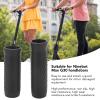 HERCHR Scooter Handlebar Grips, 39mm/1.5in Electric Bike Handle Bar Grips Anti-Slip Silicone Scooter Handle Grip for NinebotMAX G30 (Black) view 2