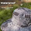 Japelessor Wide Brim Solar Fan Outdoor Fishing Hat - Solar & USB Charging, Men Sunscreen Waterproof Sun Hat Upf50+ with 2 Solar Fan (C,One Size) view 3