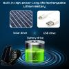 Japelessor Wide Brim Solar Fan Outdoor Fishing Hat - Solar & USB Charging, Men Sunscreen Waterproof Sun Hat Upf50+ with 2 Solar Fan (C,One Size) view 4