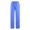 ABOUTYES Linen Pants Women Summer 2024 Casual Drawstring Elastic Waist Cotton Long Wide Leg Pant Lounge Trousers with Pockets view 4
