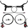 BUCKLOS Ebike Hydraulic Disc Brake Zoom HB-775E 2-PIN 2 Pistons Ebike Electric Power-Off Brakes Left Front 1110mm Right Rear 1850mm with Mounting Adapter Fit E-Bike,Scooter and Electric Motorcycle view 1