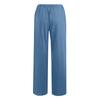 ABOUTYES Linen Pants Women Summer 2024 Casual Drawstring Elastic Waist Cotton Long Wide Leg Pant Lounge Trousers with Pockets view 4