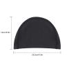 Fabric Swim Cap Black and Lake Bule, Breathable High Stretch Swimming Cap Keeps Hair Clean and Protects Fast Dry Soft Short Hair, Suitable for Men Women Adult and Children view 4