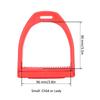 CDQL 1 Pair Plastics Horse Stirrups - Engineered Plastic High Strength Stirrups with Non Slip Rubber Pad for Equestrian Lovers Horse Tool Accessories, Convenient to Use (Red S) view 3