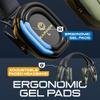 EARMOR M300T Electronic Hearing Protection with Bluetooth Shooting Earmuffs Noise Reduction for Hunting Shooting, SNR 29dB Dynamic Noise Control, Green view 3