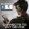 EARMOR M300T Electronic Hearing Protection with Bluetooth Shooting Earmuffs Noise Reduction for Hunting Shooting, SNR 29dB Dynamic Noise Control, Green view 4