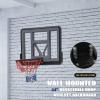 Wall-Mounted Basketball Hoop, Basketball Hoop Indoor,44 "x 30" Backboard, Durable Hoop and All-Weather net for Indoor and Outdoor use view 3