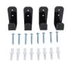 WOOXGEHM 4PCS Hockey Stick Rack, Wall Mounted Black Acrylic Hockey Stick Holder, Hockey Stick Hanger for Game Rooms, Restaurants, Bars, Clubs, Pool Halls, Garages view 1