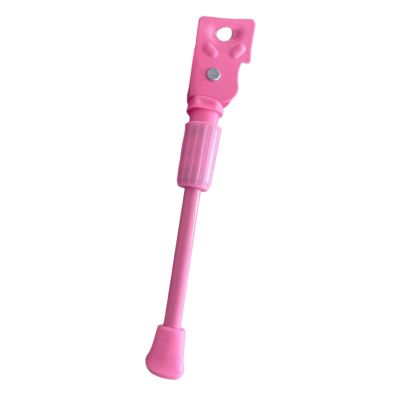 kowaku Kids Bike Kickstand Bicycle Kickstand Pink Accessories Single Leg Kickstand Foot Kick Stand for Mountain Bike Side Support, 18 Inch