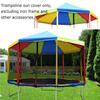 BIWKONI Trampoline Shade Cover, Sunscreen Snow Rainproof Trampoline Canopy Accessories, Backyard Playground Sunshade Roof, Without Frame,16FT view 3