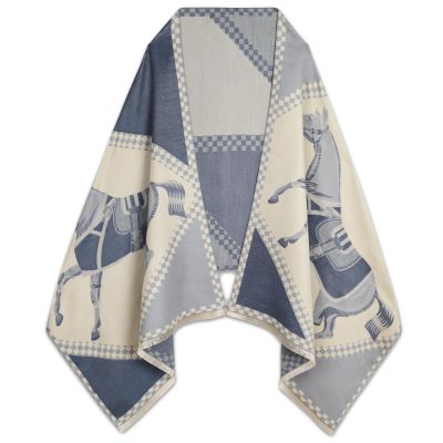 EXTREE Scarfs for Women Pashmina Silky Shawl Wrap for Evening Dressing Blanket Open Front Poncho Cape
