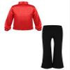 HULIJA Kids Boys Sequins Dance Outfits Dance Shirts with Pants Latin Jazz Modern Ballroom Dancewear Disco Party Costume Red 8 Years view 2