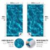 Cornhole Board Decals for Outdoor Games 24inx48in Themed Vinyl Skins Weather-Resistant Cornhole Wrap Set for Family Backyard Fun Parties Decorative game stickers,Set of 2 Blue Water view 4